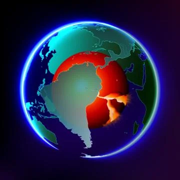 Global warming abstract vector Stock Illustration