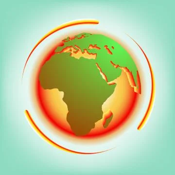 Global warming abstract vector Stock Illustration