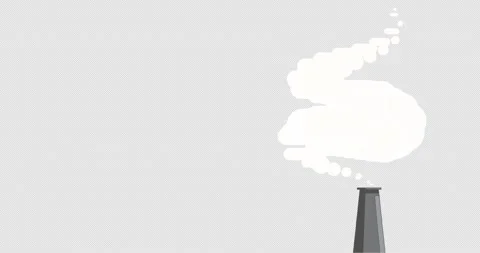 Global warming is caused by air pollution produced by factories or industry. Stock Footage 306228607