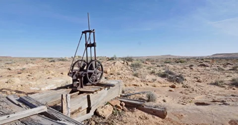 Global Warming Climate Change Drought Abandoned Wasteland Long Shot Stock Footage 49656445