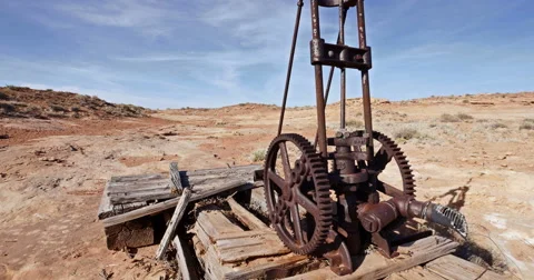 Global Warming Climate Change Drought Abandoned Wasteland Medium Stock Footage 49656453