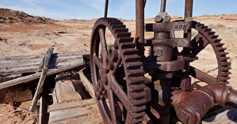 Global Warming Climate Change Drought Abandoned Wasteland Side Shot Stock Footage 49656490
