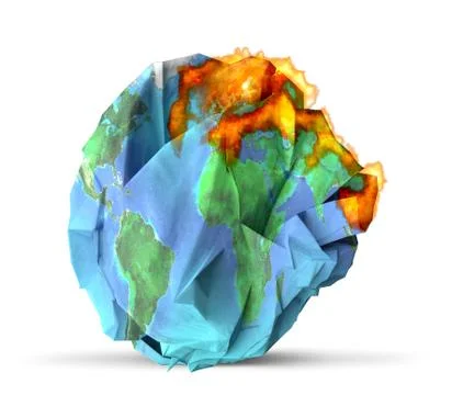 Global warming concept 3D illustration Stock Illustration
