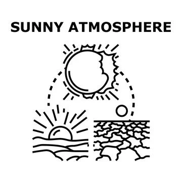 Global warming concept causing drought and desertification Stock Illustration