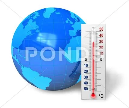 Global warming concept Stock Illustration