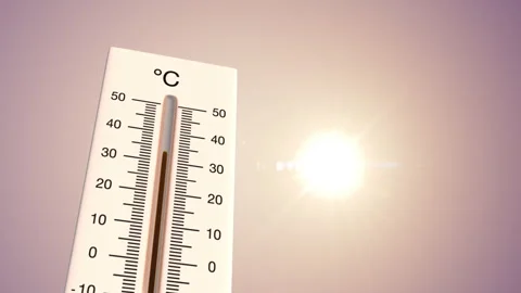 Global warming concept with thermometer Vídeos de archivo 274221483