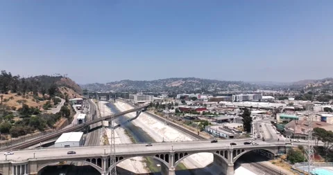 Global warming, drought and pollution urban stone jungle. Drone, 4K Stock Footage 238572825