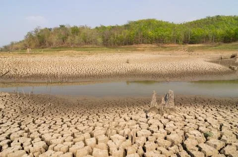 Global warming, Drought. Stock Photos