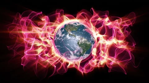Global Warming Earth Aura 006 - HD Stock Footage 45153581