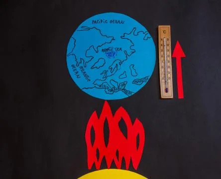 Global warming  of the earth 스톡 사진