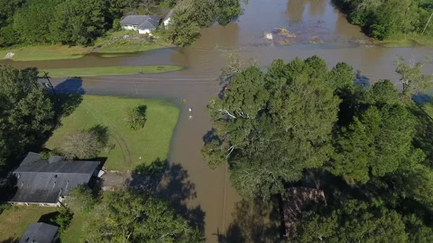 Global warming flood water Video stock 140885245
