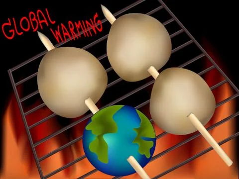 Global warming Stock Illustration