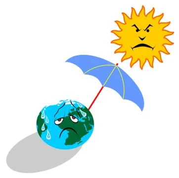 Global warming Illustrazione stock