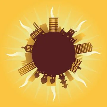 Global warming Stock Illustration