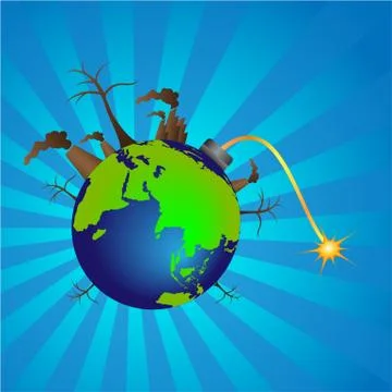 Global warming Stock Illustration