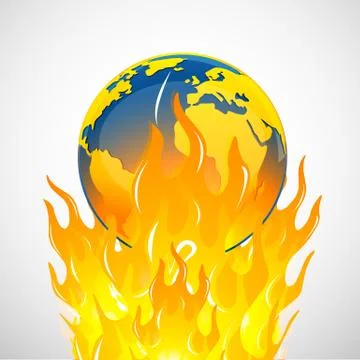 Global warming Illustrazione stock