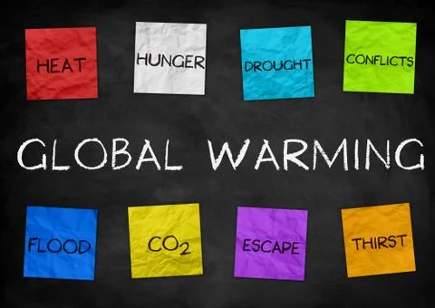 Global Warming - illustration background Stock Illustration