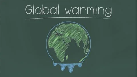 Global warming illustration. Stock Illustration
