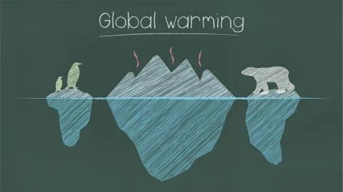Global warming illustration Stock Illustration