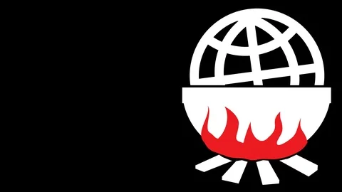 Global warming illustrative seamless loop animation Video stock 102513322