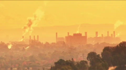 Global warming industry Long Beach-03  Stockbeeldmateriaal 856963