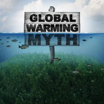 Global Warming Myth Illustrazione stock