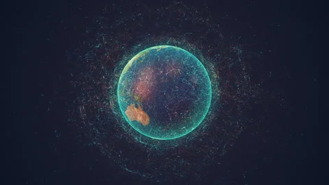 Global warming notion of overheating planet Earth Stock-Footage 247846067