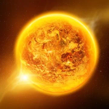 Global warming on planet Earth Stock Illustration