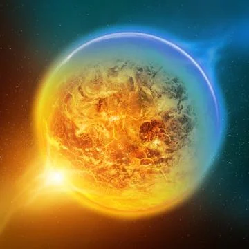 Global warming on planet Earth Stock Illustration