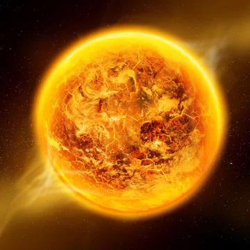 Global warming on planet Earth 스톡 일러스트