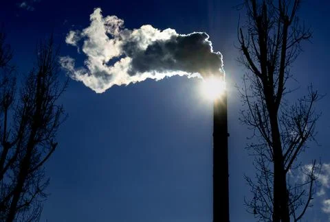 Global warming - pollution above Bucharest Photos