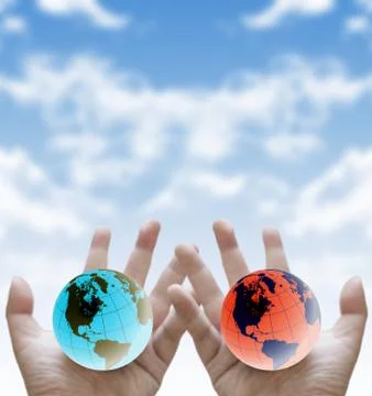 Global warming protection Stock Illustration