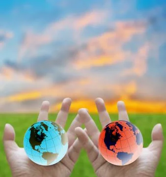 Global warming protection Stock Illustration