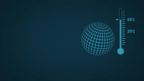 Global warming, raising the temperature to 50 degrees Celsius Vidéo 201278411