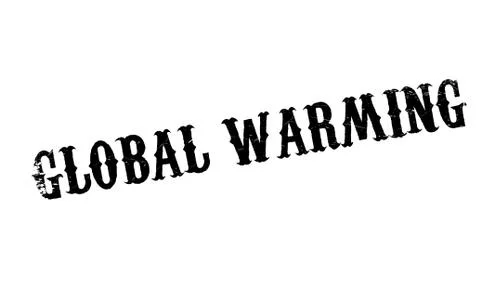 Global Warming rubber stamp Stock Illustration