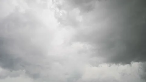 Global warming. Storm. Time lapse curtain clouds. Sky thunder Stock Footage 169990637