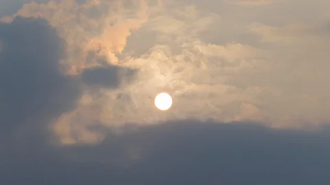 Global warming from the sun and burning, Heatwave hot sun, Climate change Stock Footage 116963124