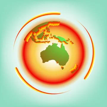 Global warming vector Illustrazione stock