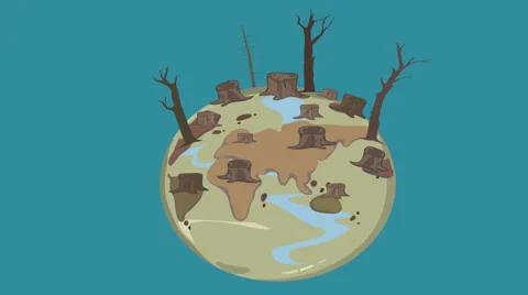 Global warming.earth warming Vídeo Stock 61747736