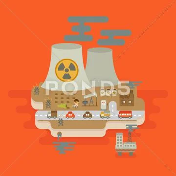 Global warning concept , flat design Stock Illustration