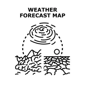 Global weather patterns influencing climate and nature forecast 스톡 일러스트
