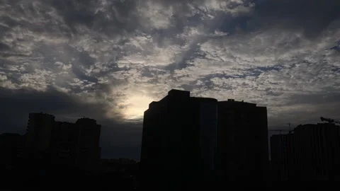 Global weather at sunset. Timelapse Stock Footage 250197188