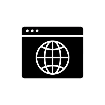 Global Web Browser Internet Navigation Icon Stock-Illustration
