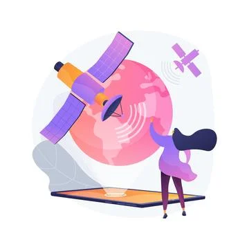 Global web connection abstract concept vector illustration. Stock Illustration