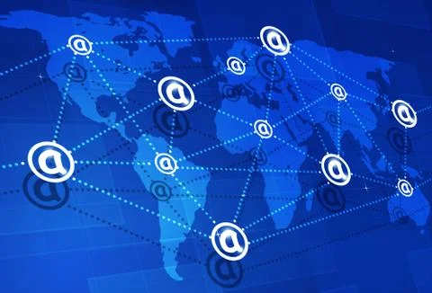 Global Web Connections Stock Illustration