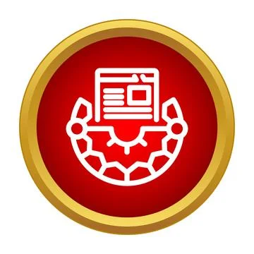 Global web news content broadcasting concept icon Illustrazione stock