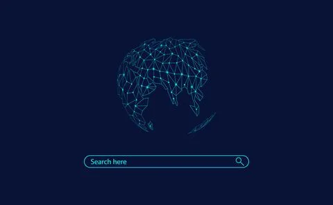 Global web search bar background Stock Illustration