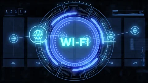Global Wi-Fi wireless internet technology concept. Stock Footage 309361675