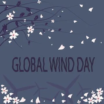 Global wind day Stock Illustration