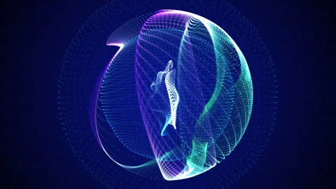 Global world network and communication technology 스톡 동영상 246794667